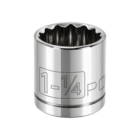 1/2 Inch Drive x 1-1/4 Inch 12 Point Shallow Socket