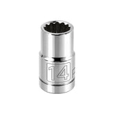 1/2 Inch Drive x 14 MM 12 Point Shallow Socket