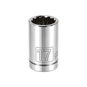 1/2 Inch Drive x 17 MM 12 Point Shallow Socket