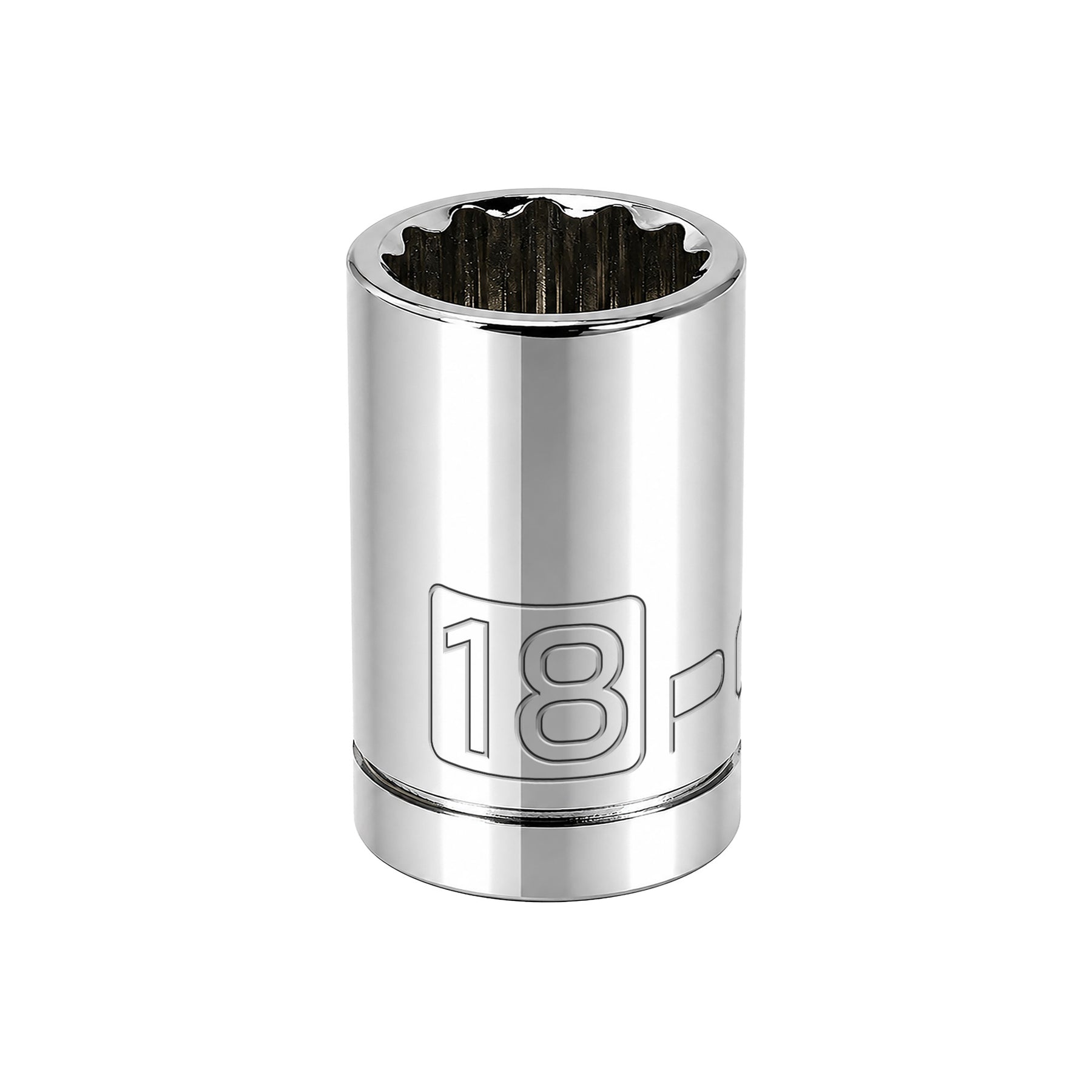1/2 Inch Drive x 18 MM 12 Point Shallow Socket