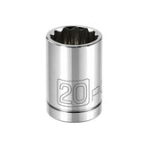 1/2 Inch Drive x 20 MM 12 Point Shallow Socket