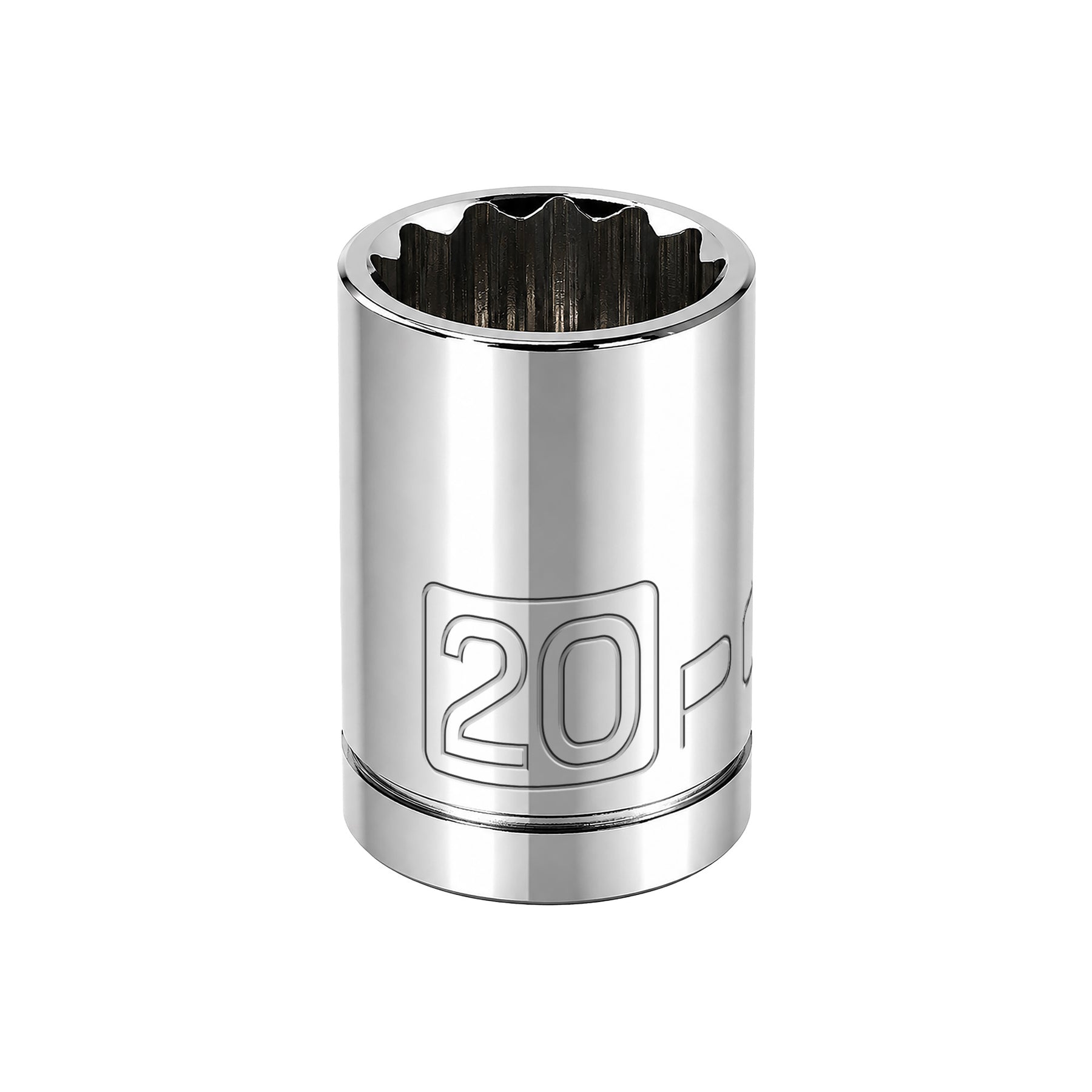 1/2 Inch Drive x 20 MM 12 Point Shallow Socket
