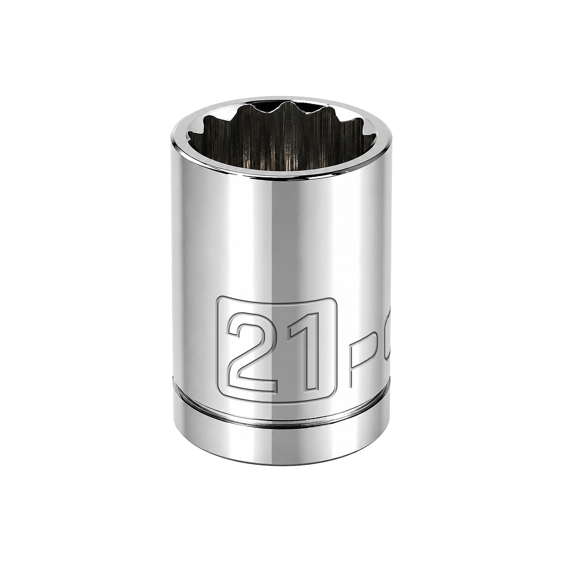 1/2 Inch Drive x 21 MM 12 Point Shallow Socket