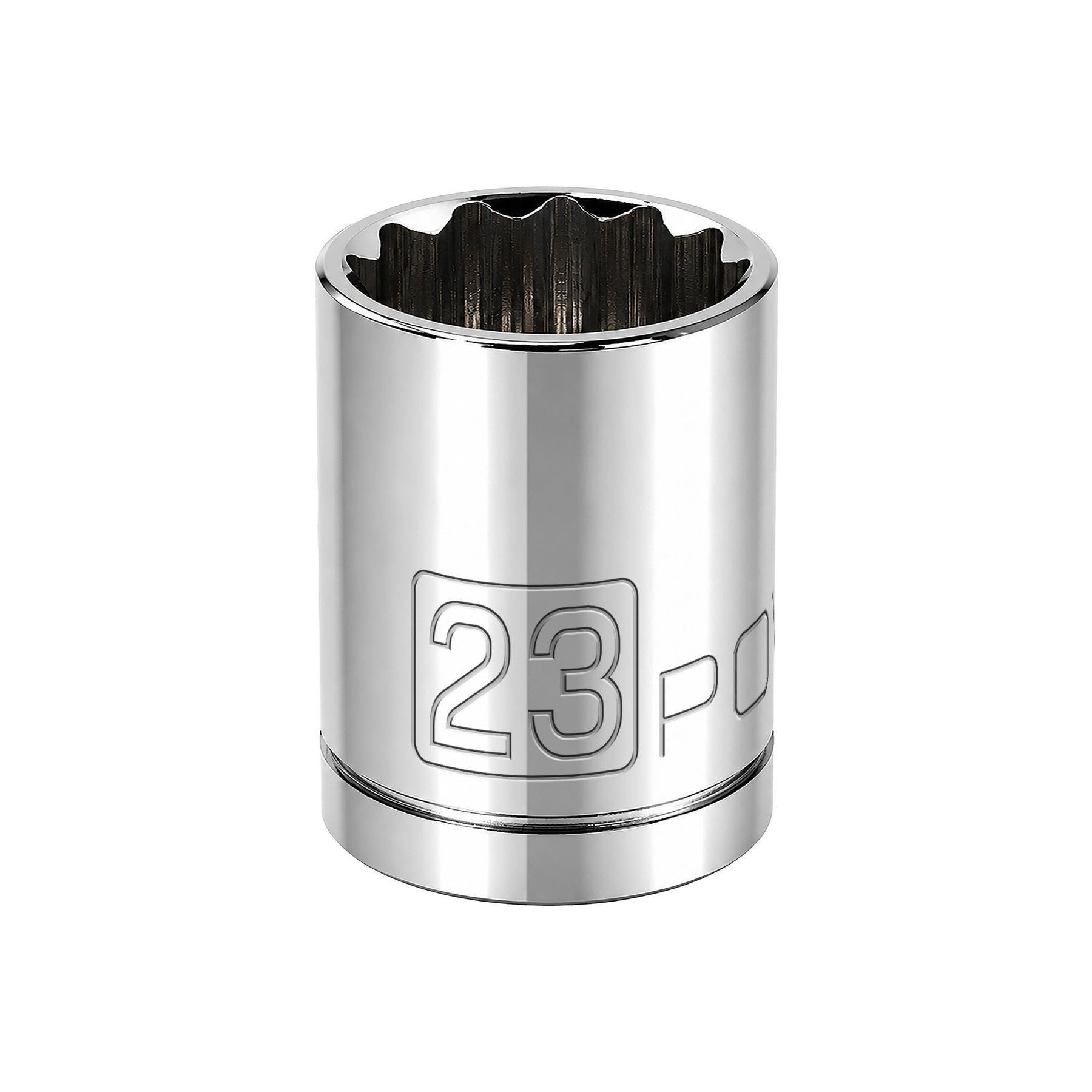 1/2 Inch Drive x 23 MM 12 Point Shallow Socket