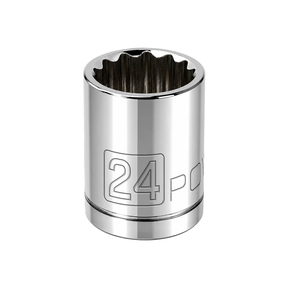 1/2 Inch Drive x 24 MM 12 Point Shallow Socket