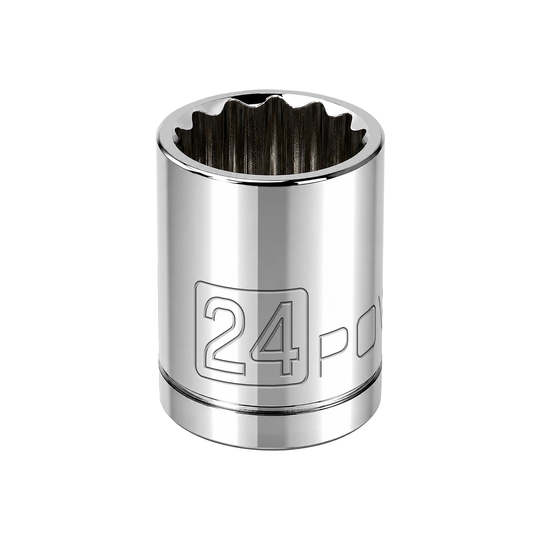 1/2 Inch Drive x 24 MM 12 Point Shallow Socket