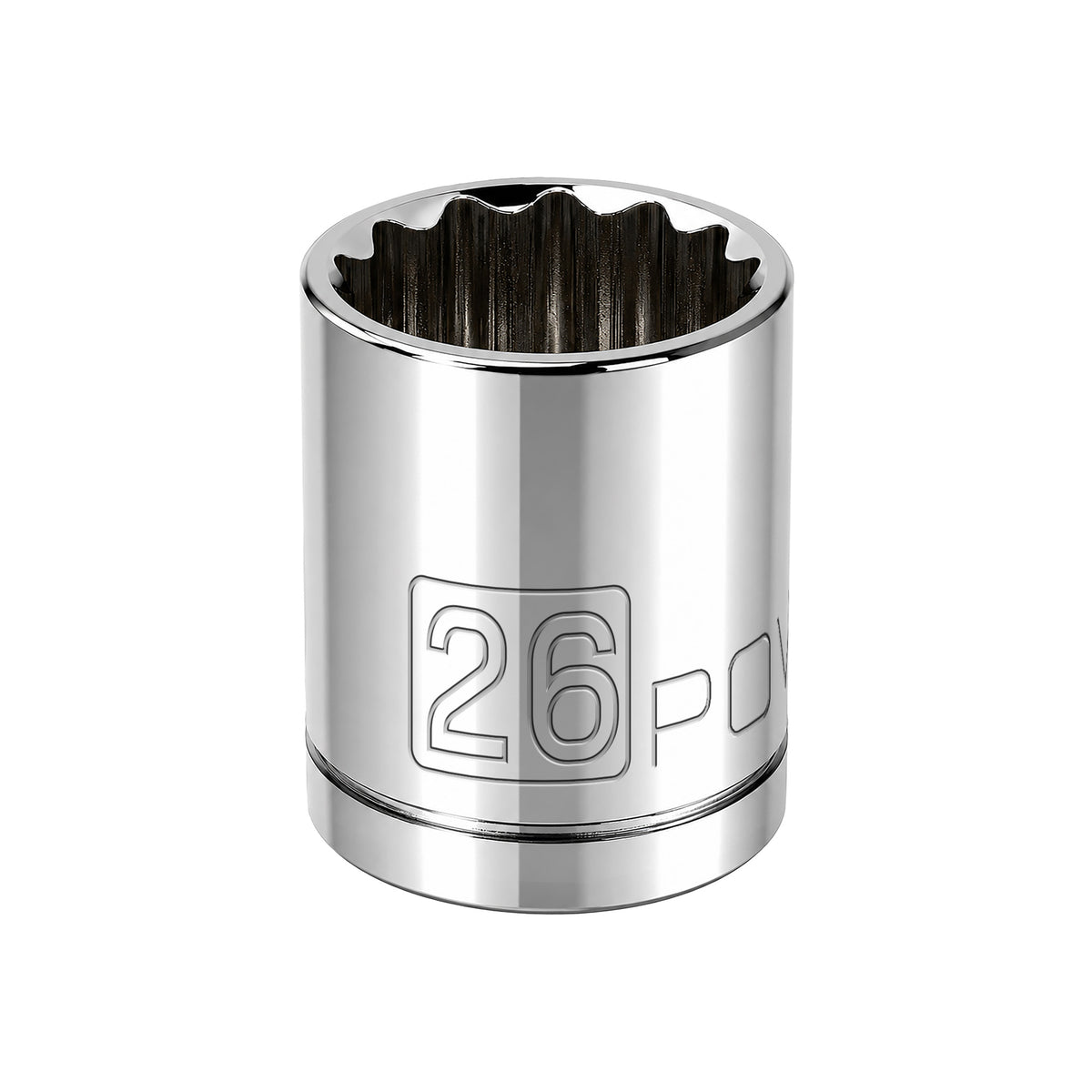 1/2 Inch Drive x 26 MM 12 Point Shallow Socket
