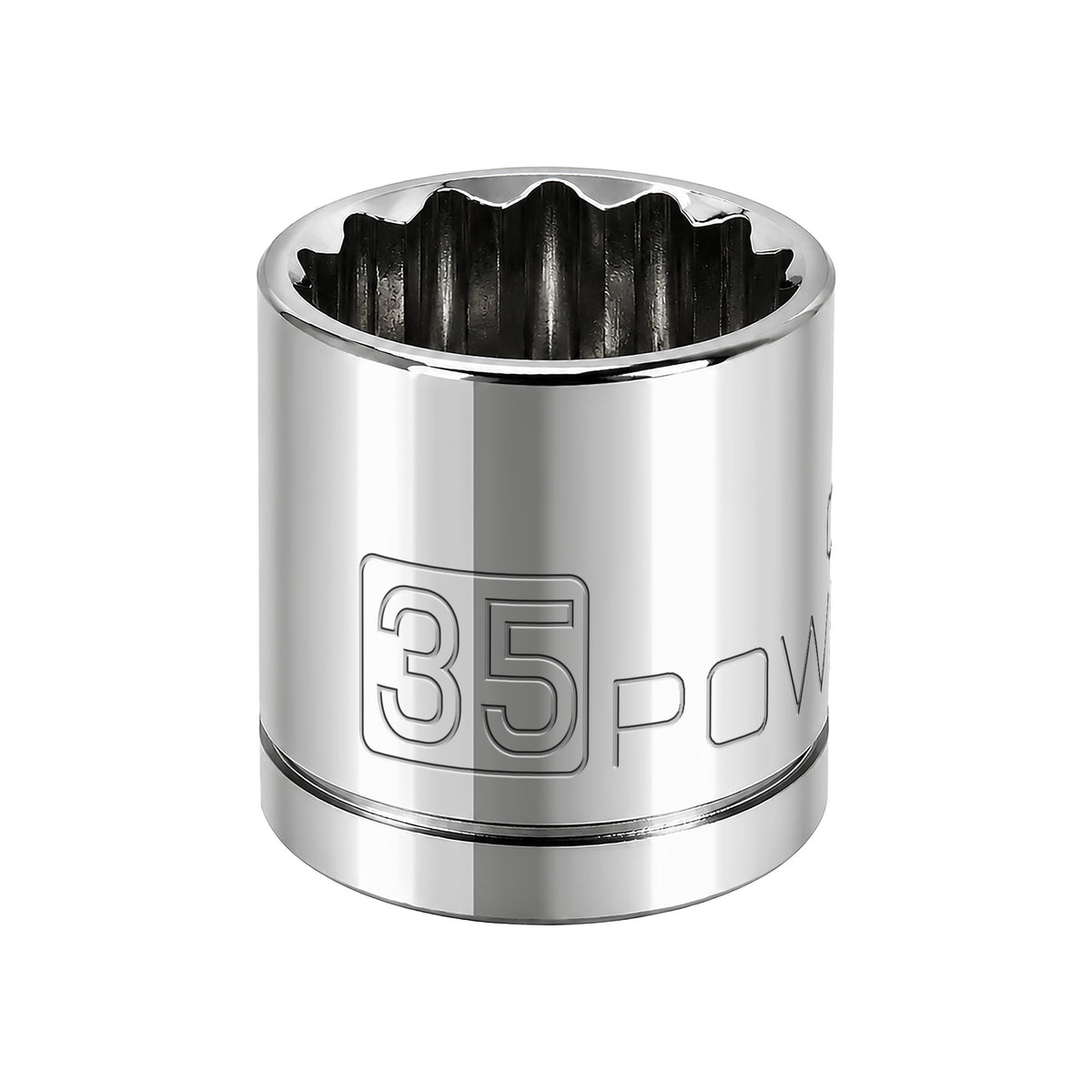 1/2 Inch Drive x 35 MM 12 Point Shallow Socket