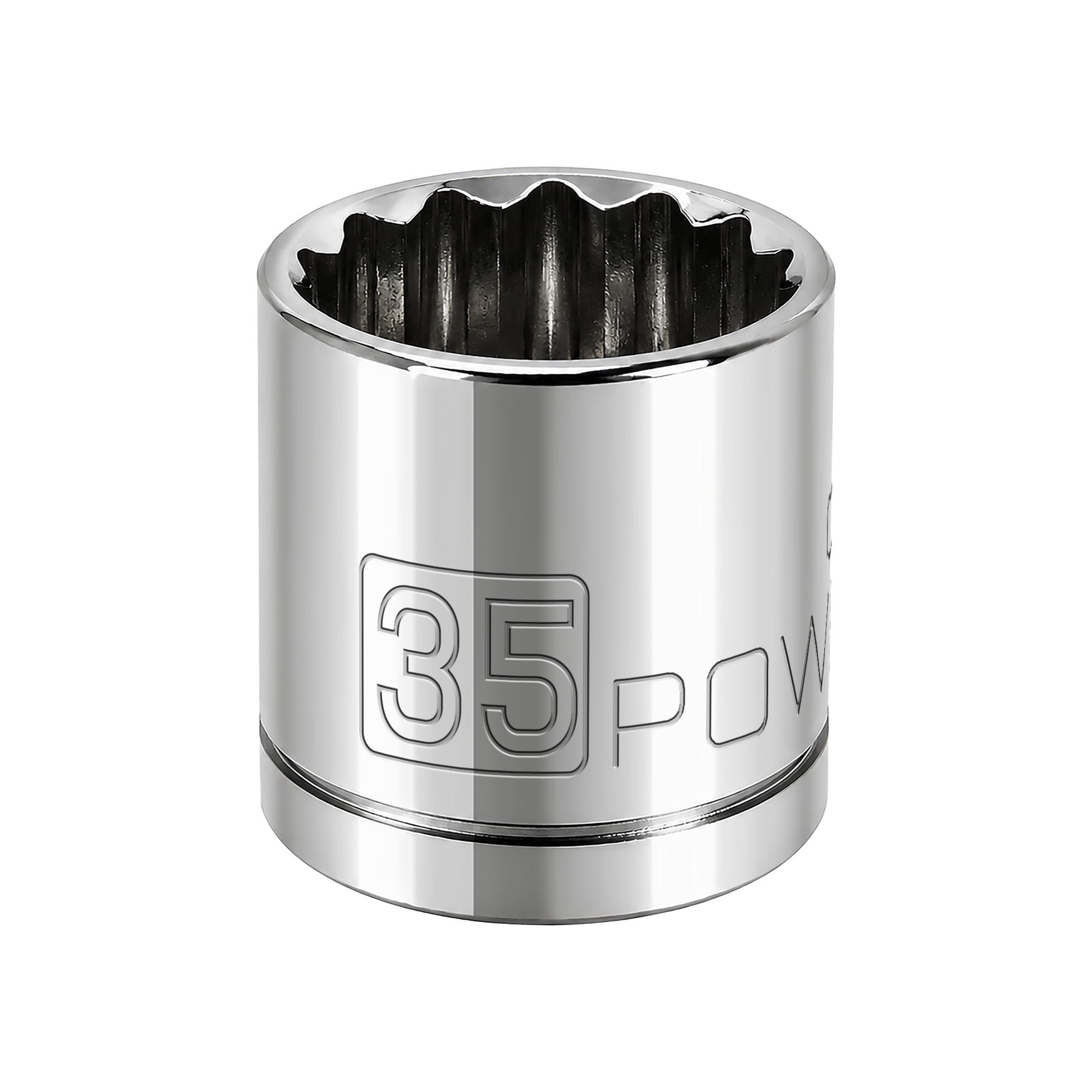 1/2 Inch Drive x 35 MM 12 Point Shallow Socket