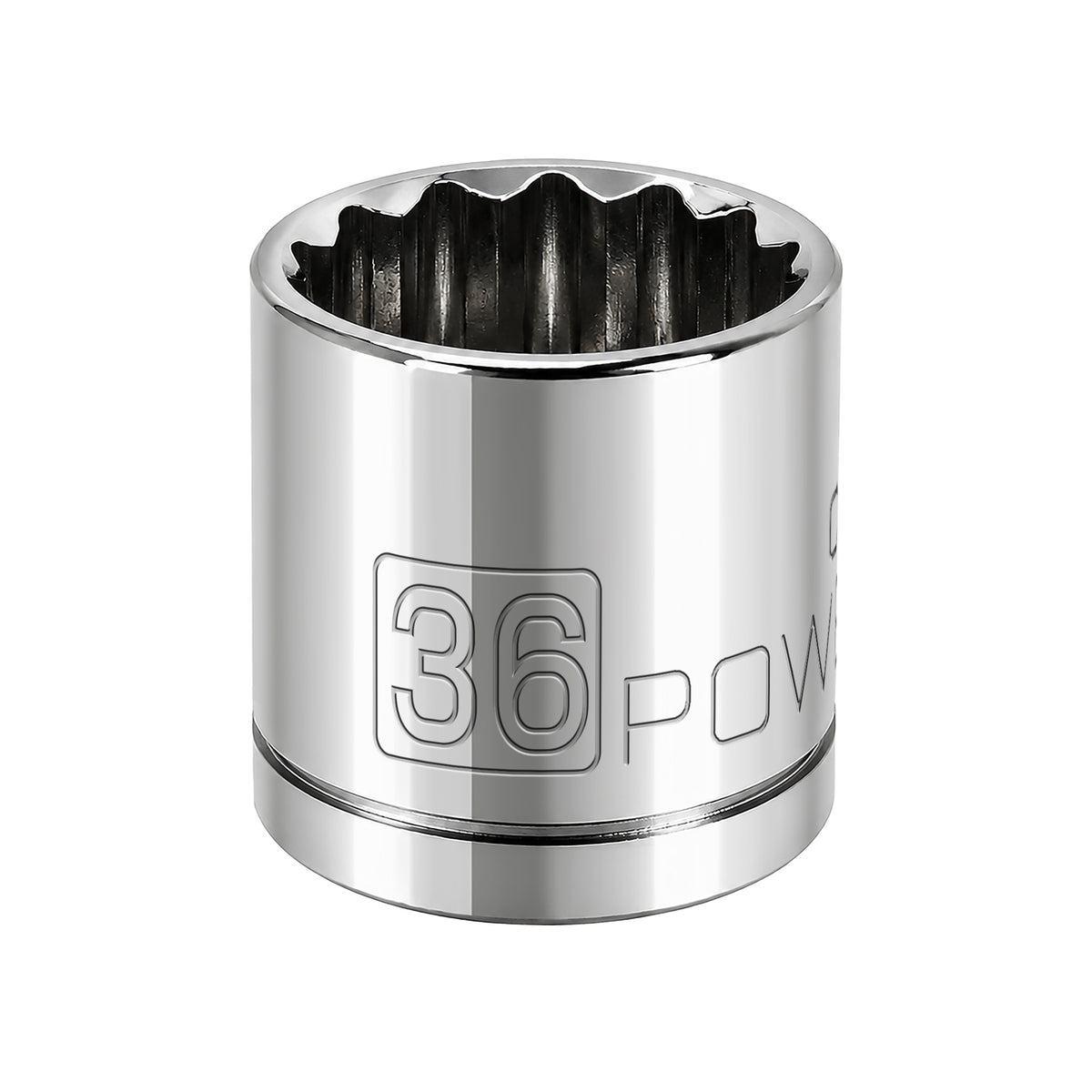 1/2 Inch Drive x 36 MM 12 Point Shallow Socket