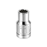 1/2 Inch Drive x 11 MM 12 Point Shallow Socket