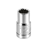 1/2 Inch Drive x 12 MM 12 Point Shallow Socket