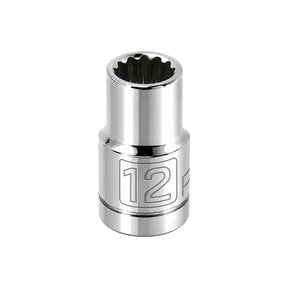 1/2 Inch Drive x 12 MM 12 Point Shallow Socket
