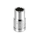 1/2 Inch Drive x 13 MM 12 Point Shallow Socket