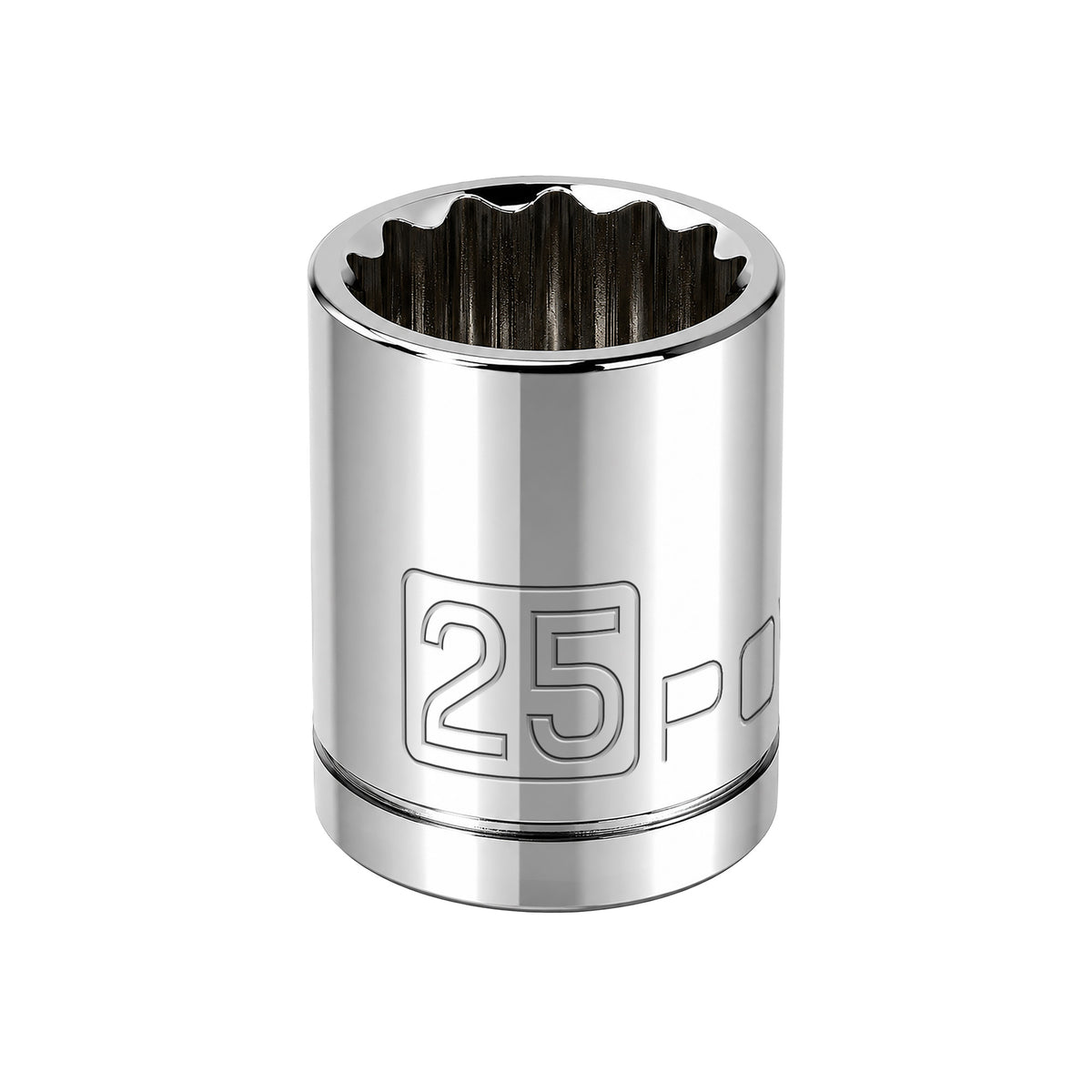 1/2 Inch Drive x 25 MM 12 Point Shallow Socket