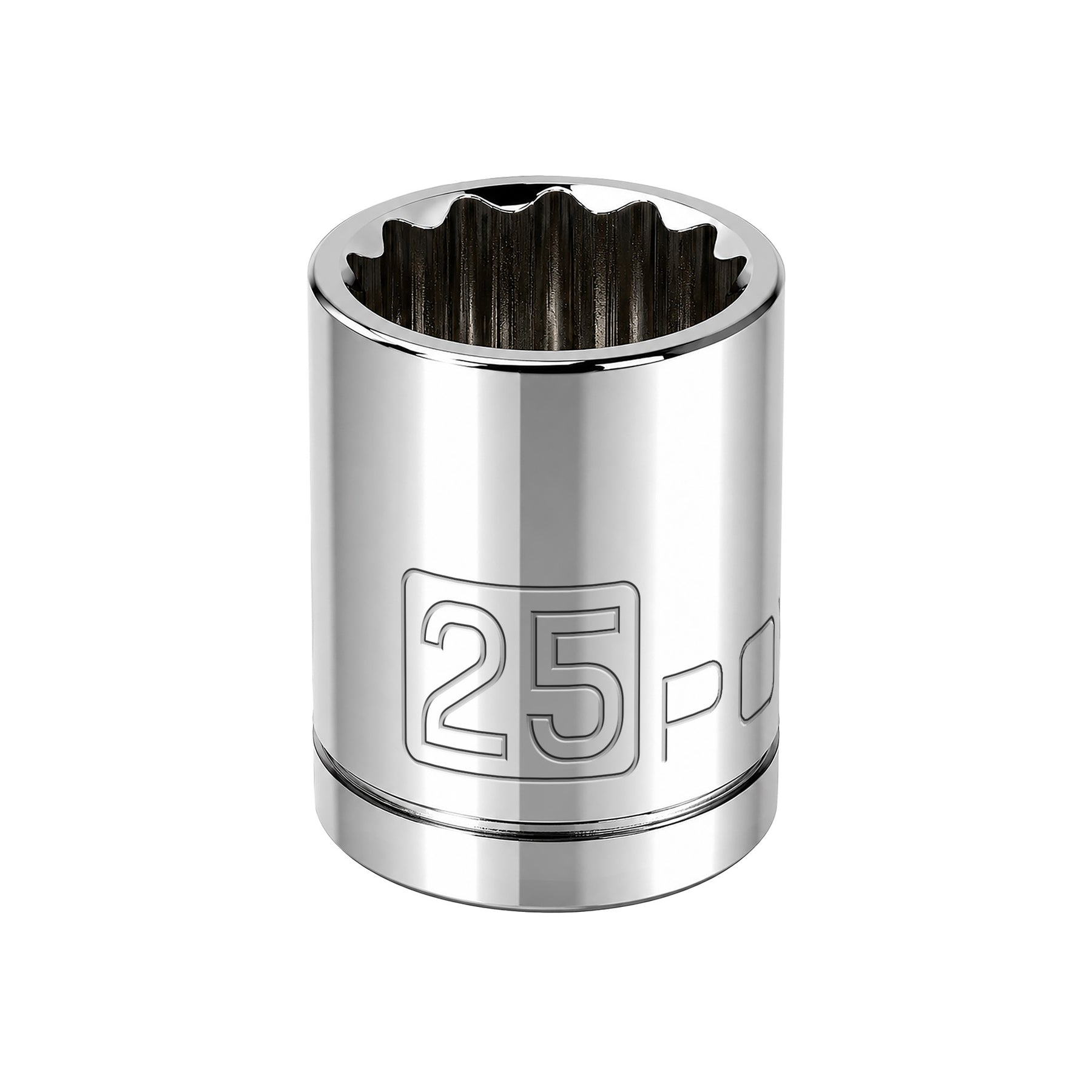 1/2 Inch Drive x 25 MM 12 Point Shallow Socket