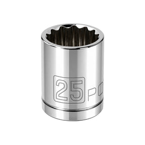 1/2 Inch Drive x 25 MM 12 Point Shallow Socket