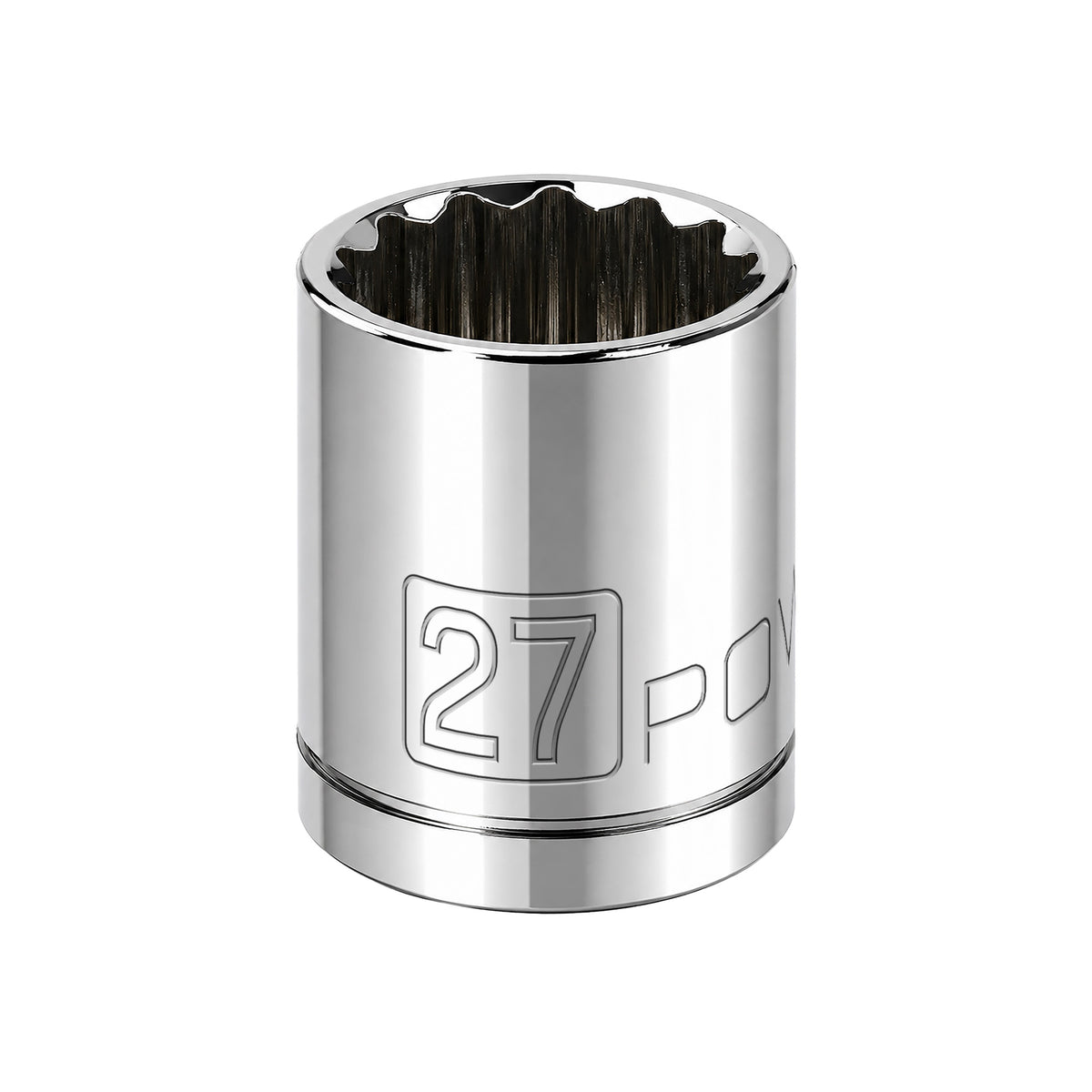 1/2 Inch Drive x 27 MM 12 Point Shallow Socket