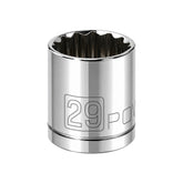 1/2 Inch Drive x 29 MM 12 Point Shallow Socket