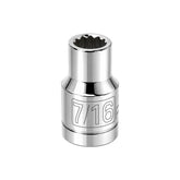 1/2 in. Dr. Sockets - SAE Shallow - 12 Pt.
