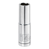 1/2 Inch Drive x 14 MM 6 Point Deep Socket