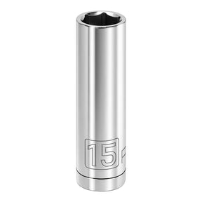 1/2 Inch Drive x 15 MM 6 Point Deep Socket