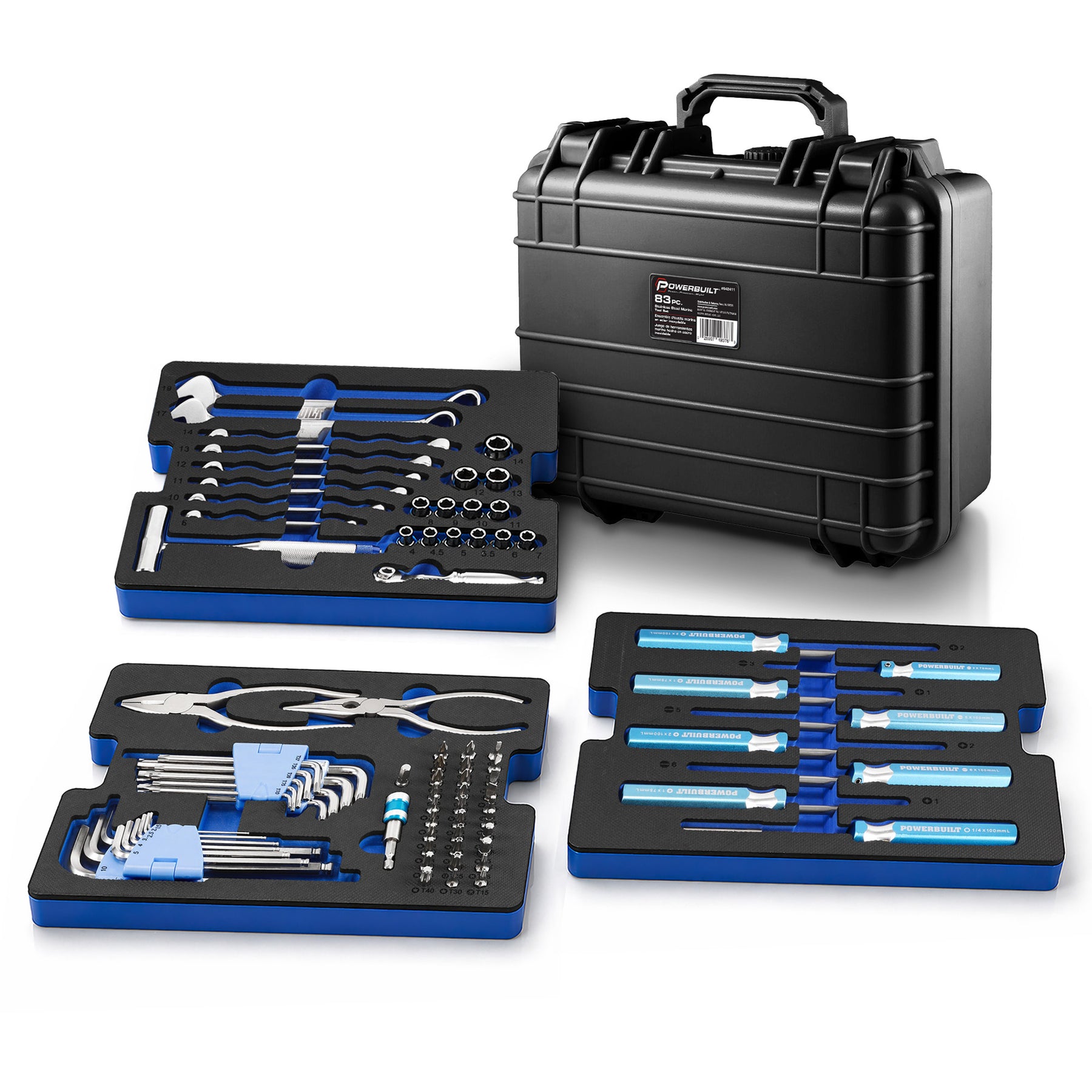 83 Piece Stainless Steel Marine Tool Set