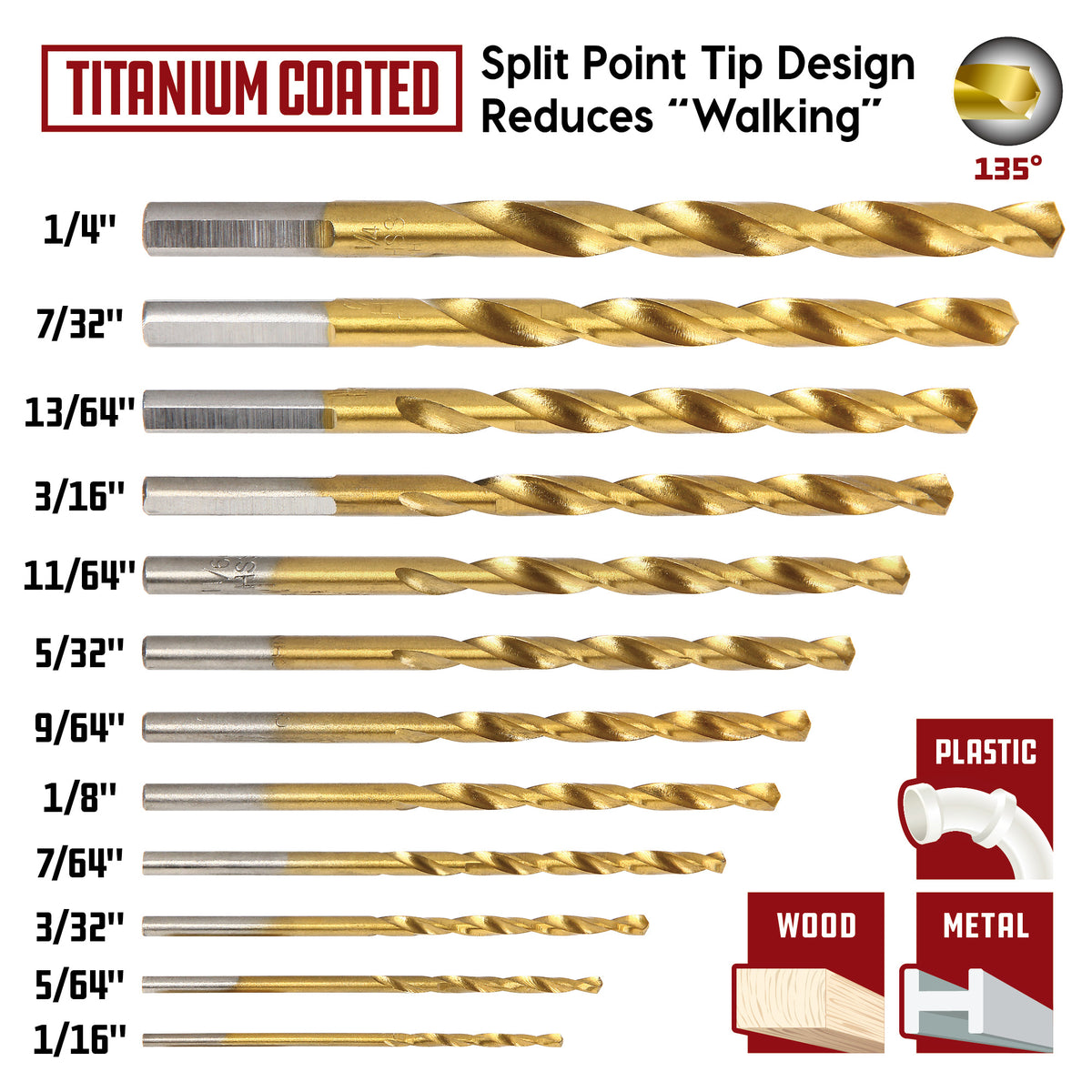24 Piece Titanium Drill & Drive Set