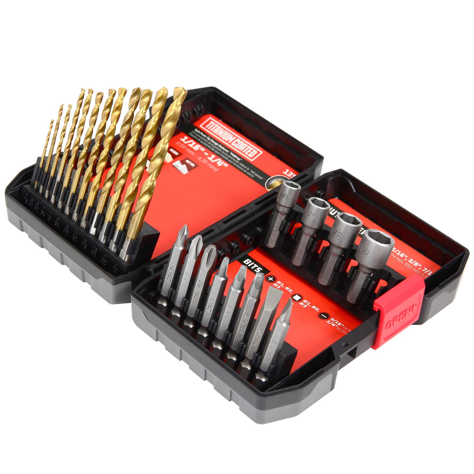 24 Piece Titanium Drill & Drive Set