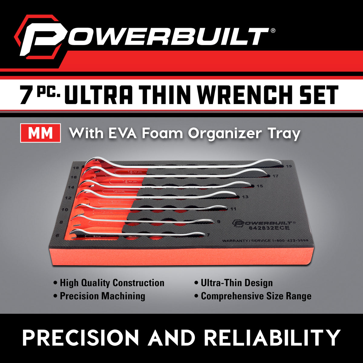 7 Piece Ultra-Thin Wrench Set