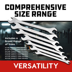 7PC METRIC ULTRA THIN WRENCH SET
