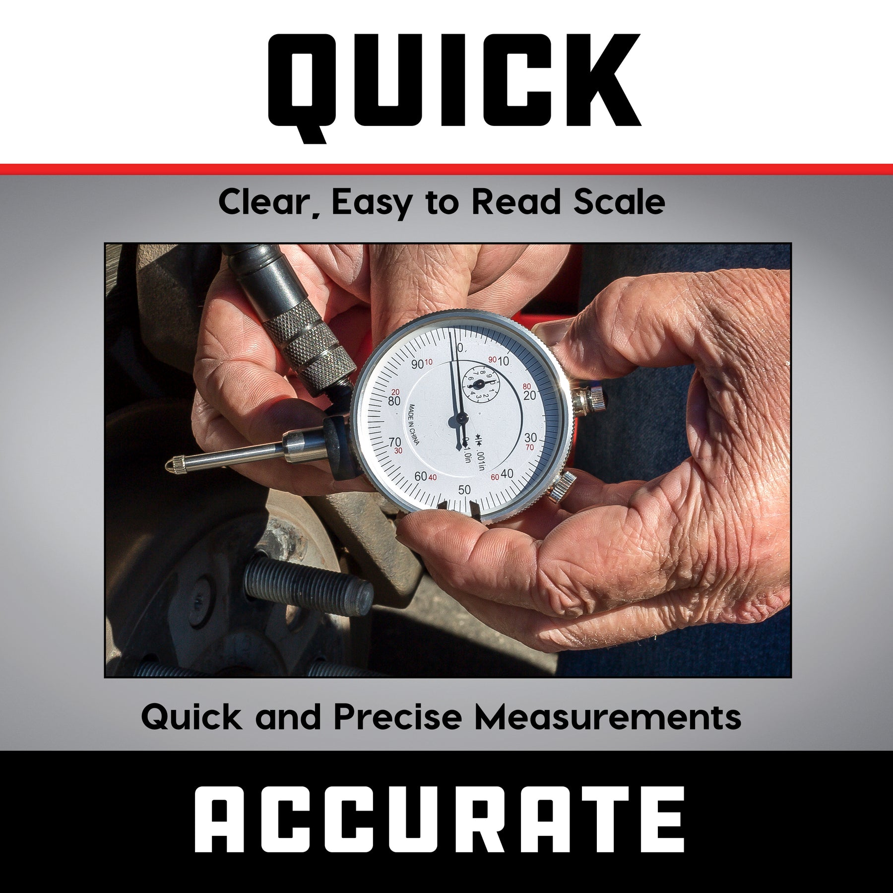 Brake Rotor and Ball Joint Runout Gauge