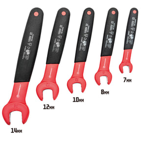 5 Piece Insulated VDE Open End Metric Wrench Set