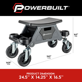 Big Wheel Heavy Duty Mechanic's Rolling Seat