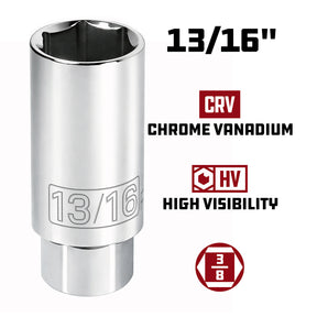 3/8 Inch Drive13/16 Inch Spark Plug Socket