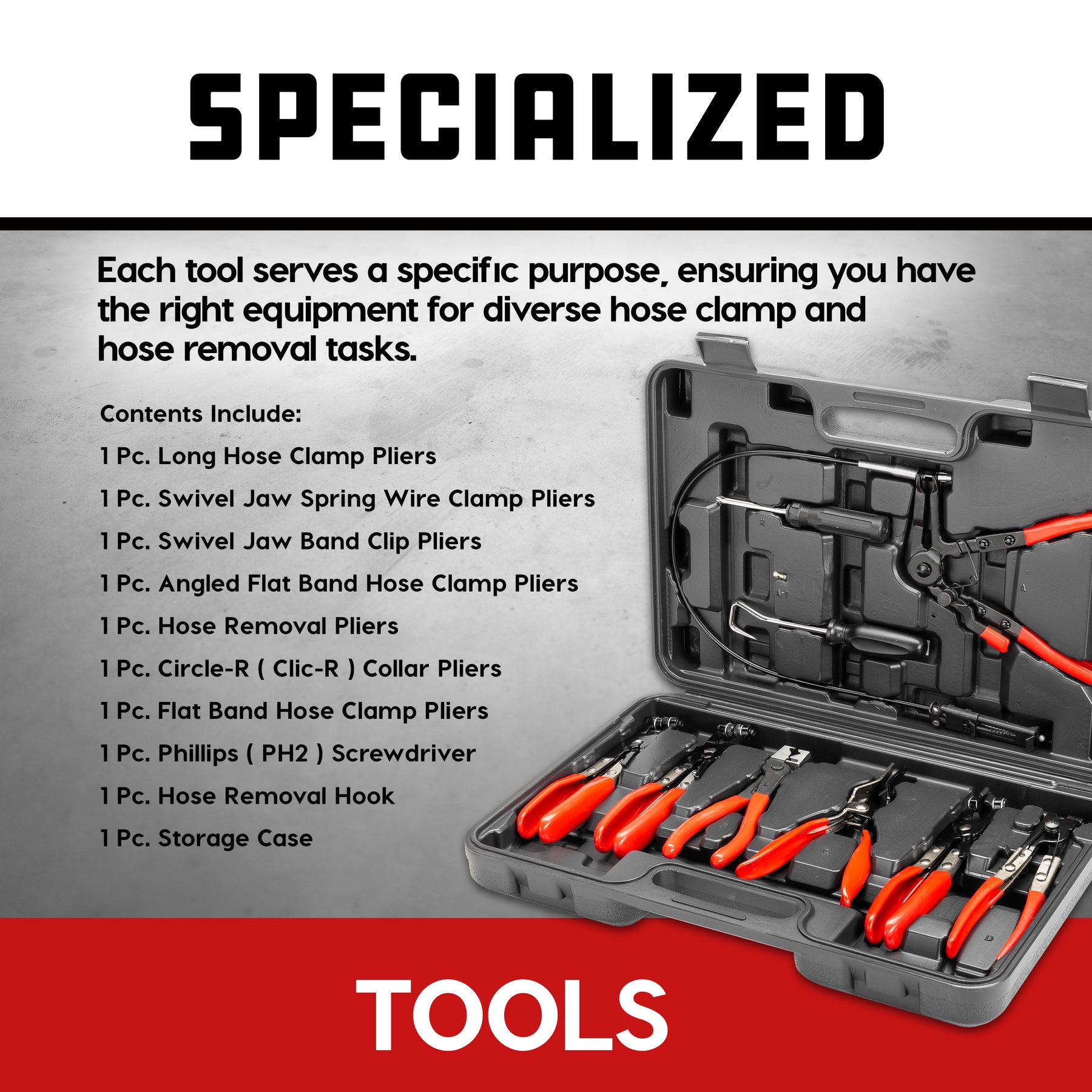 9 Piece Hose Clamp Pliers Set