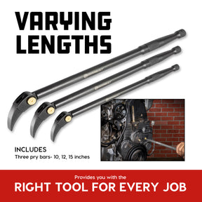 3 Piece Indexing Pry Bar Set