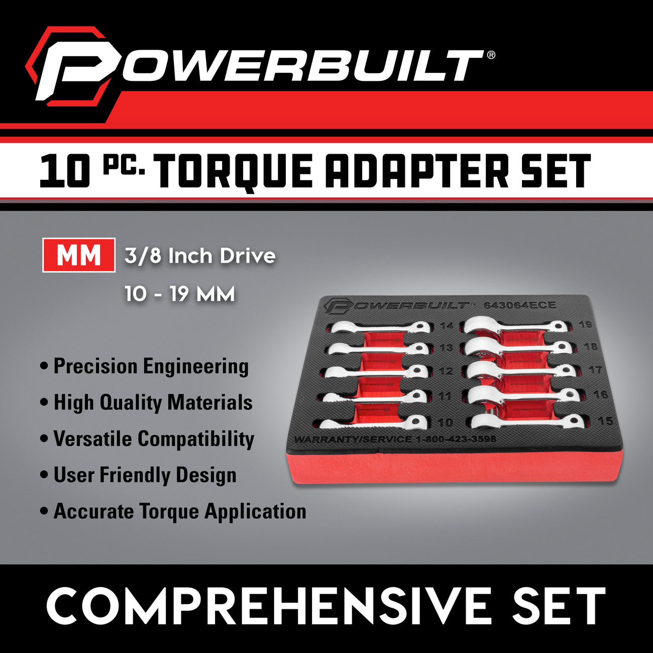 Proto J5114 7/16 Torque Adapter, 3/8 Drive Proto J5114 7/16 Torque Adapter, 3/8 Drive