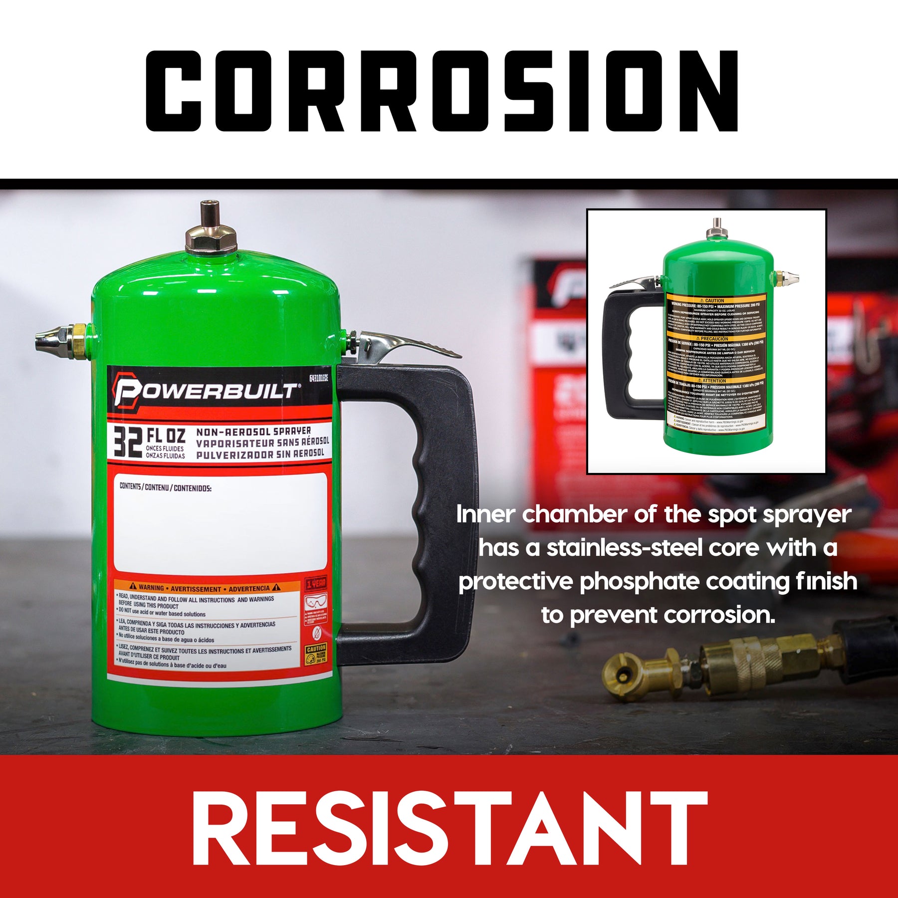 Non-Aerosol Pressurized Sprayer ( GREEN )