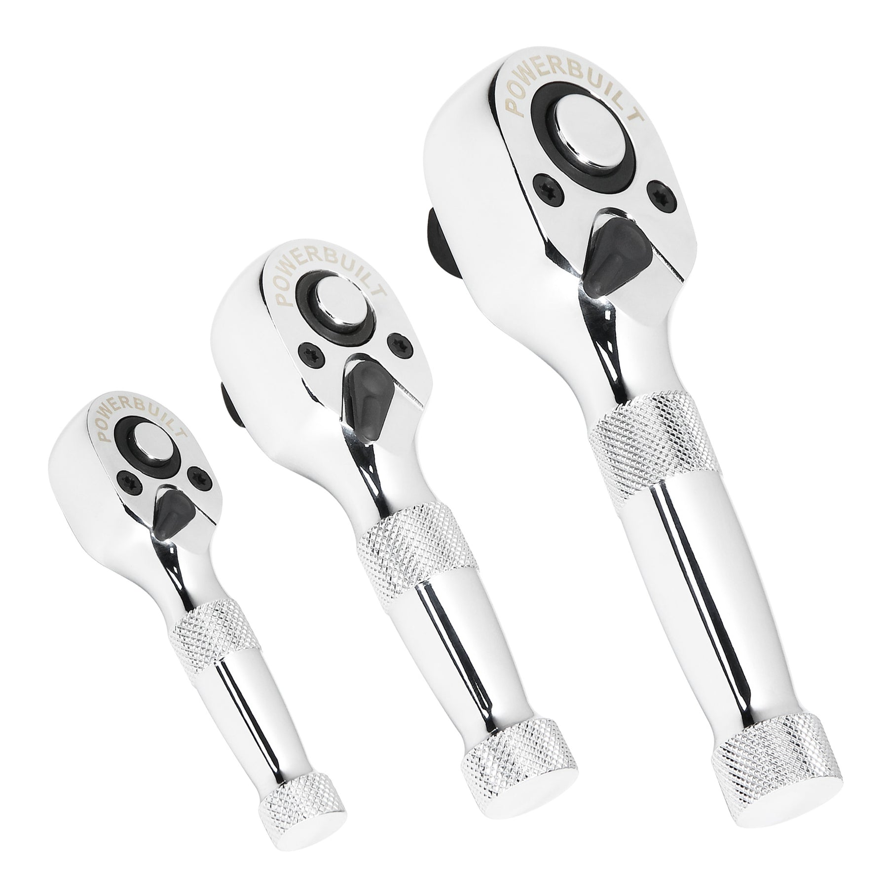 3 PC. STUBBY RATCHET SET