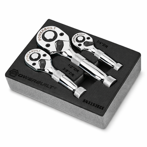 3 PC. STUBBY RATCHET SET