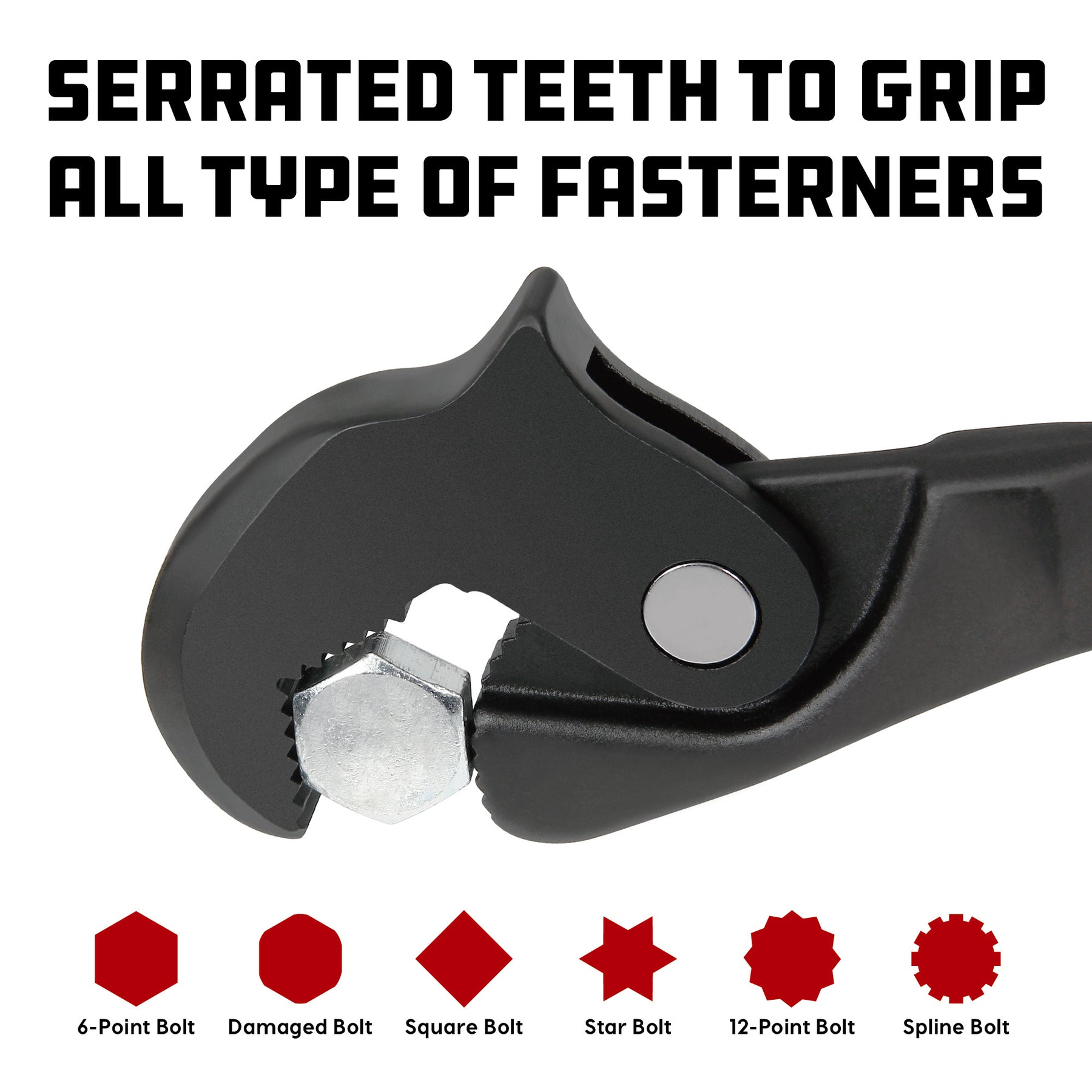 8" DUAL HEADED SELF-ADJUSTING WRENCH