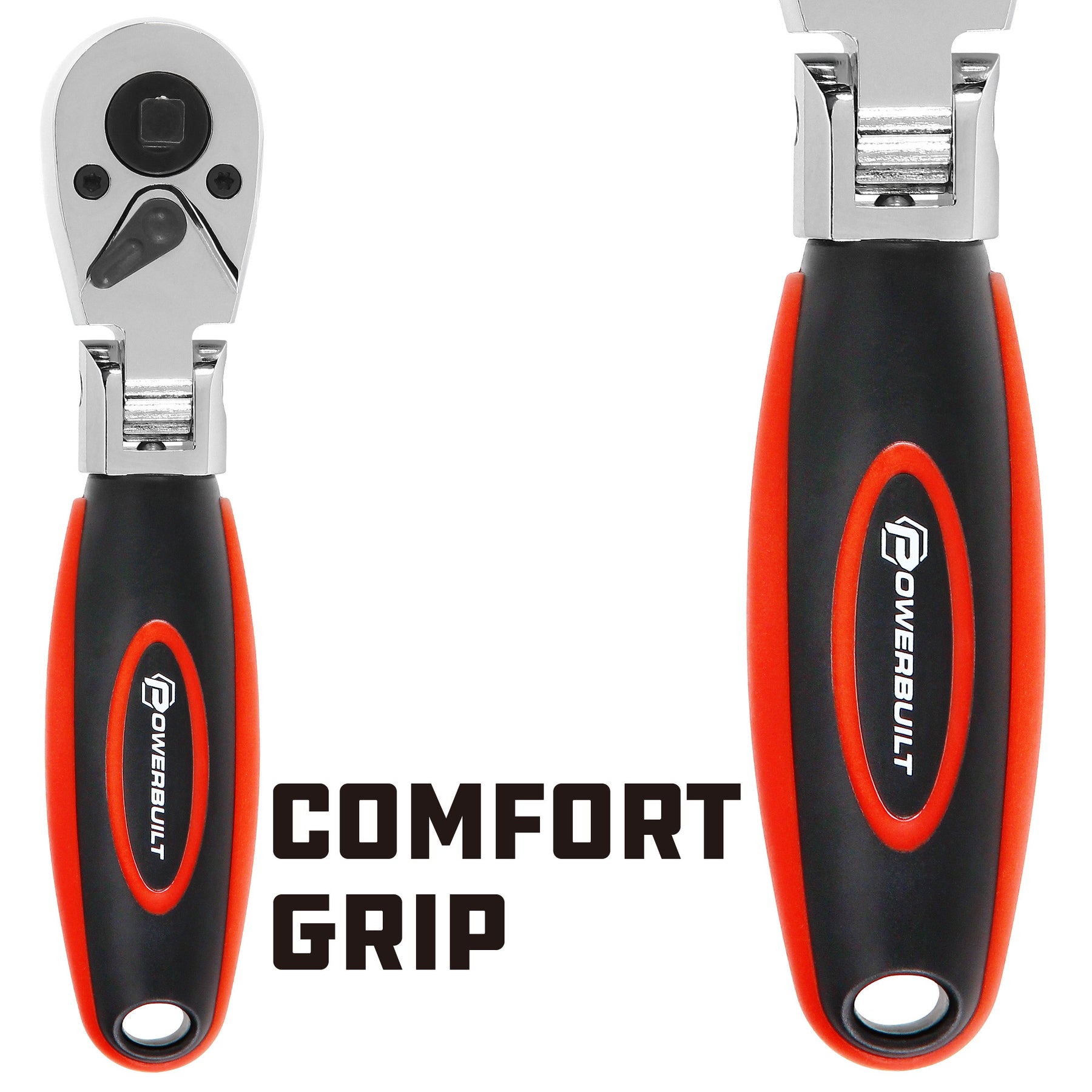 1/4" X 3/8" DUAL DR. FLEX HEAD RATCHET