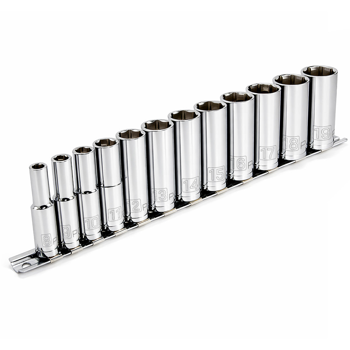 12 Piece 3/8 in. Dr. Metric 6 Pt. Deep Socket Set