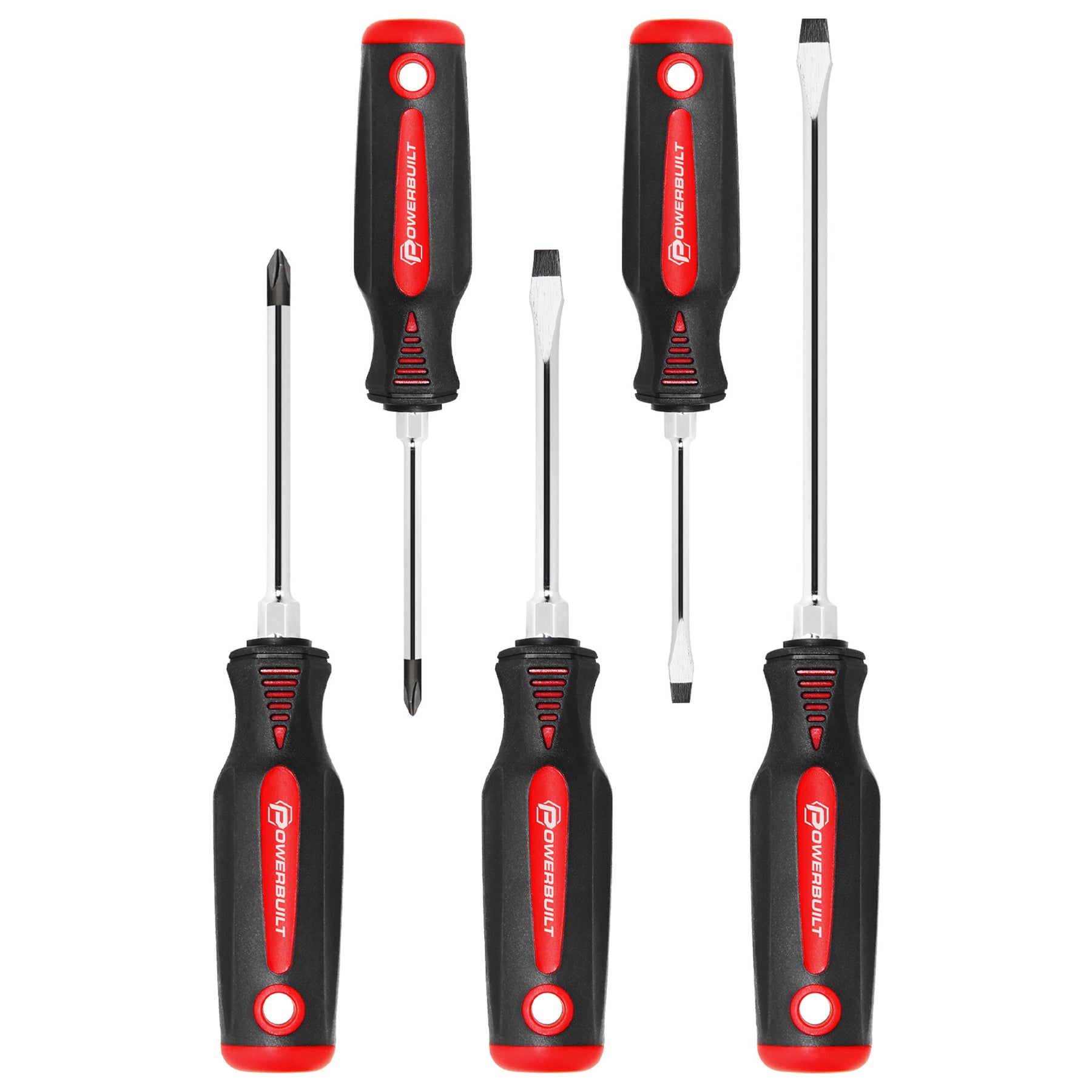 5 Piece Cushion Grip Screwdriver Set