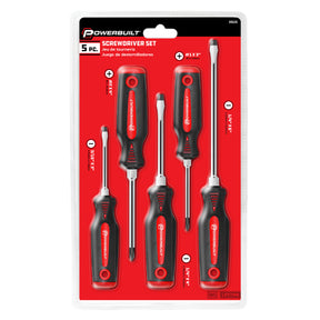 5 Piece Cushion Grip Screwdriver Set