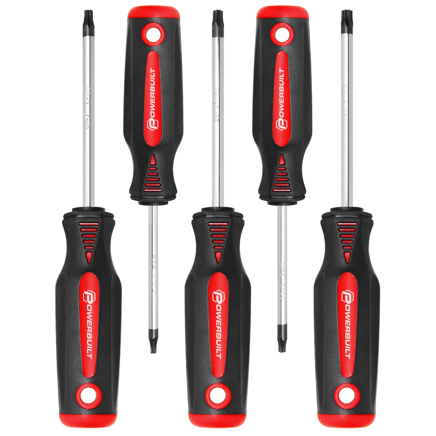 5 Piece Star Driver Set with Double Injection Handles