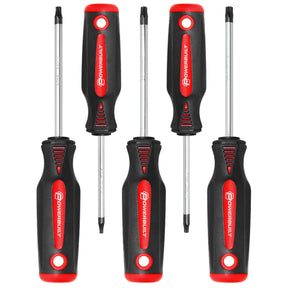 5 Piece Star Driver Set with Double Injection Handles
