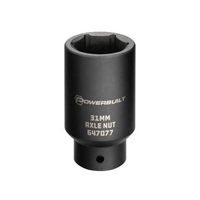 1/2 Inch Drive x 31 MM 6 Point Axle Nut Socket