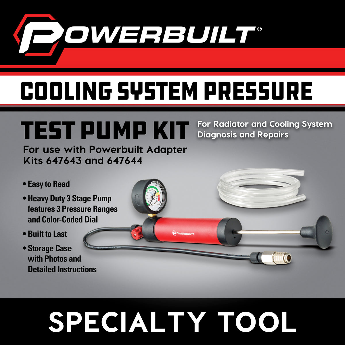 Cooling System Pressure-Testing Pump Kit